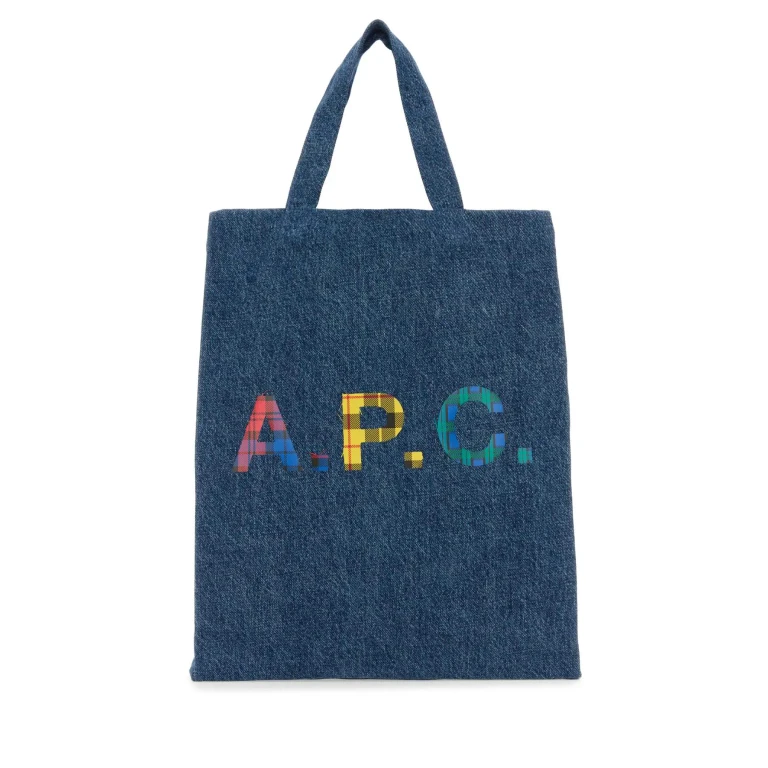Saco de compras A.P.C. Mini Lou em ganga