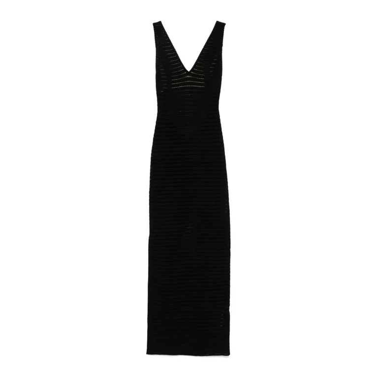 Elisabetta Franchi Maxi Robe - Noir