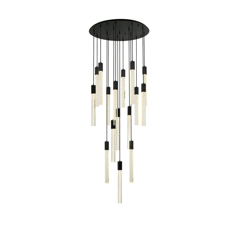 Black 16 Light Pendant from the Weston Collection