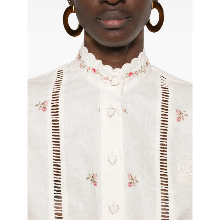 Zimmermann Shirts Beige Linen - Women