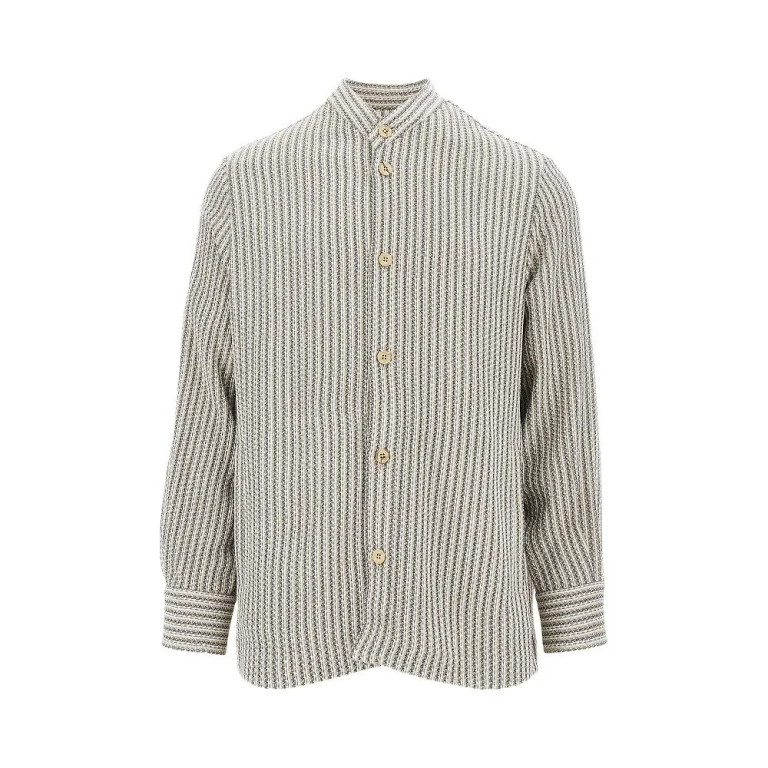 EMPORIO ARMANI Viscose knitted shirt Man 48