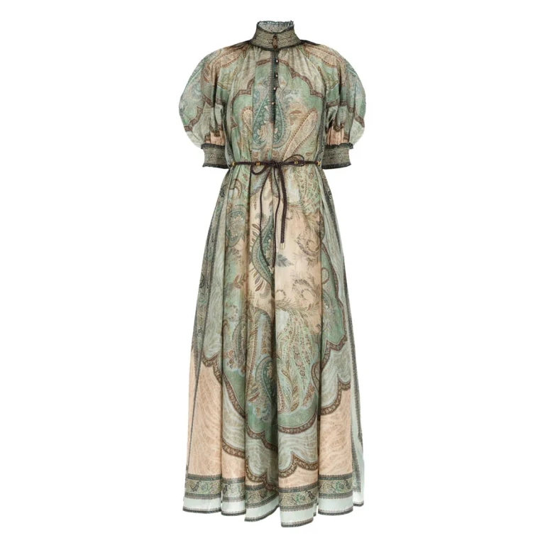 Zimmermann Maxi Robe - Bleu