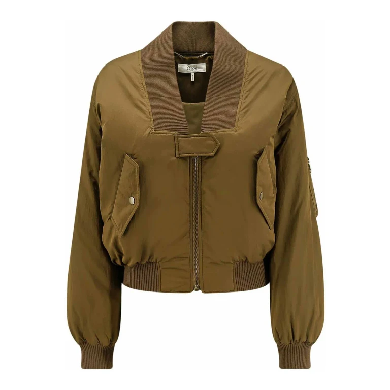 Chloe' Bomber - Marron