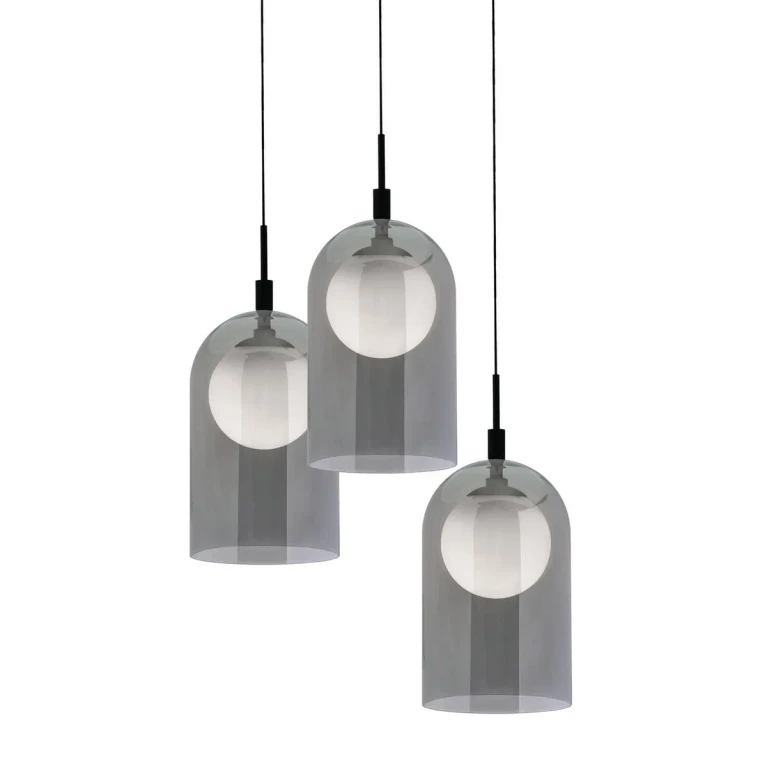 Black LED Pendant from the Kiran Collection