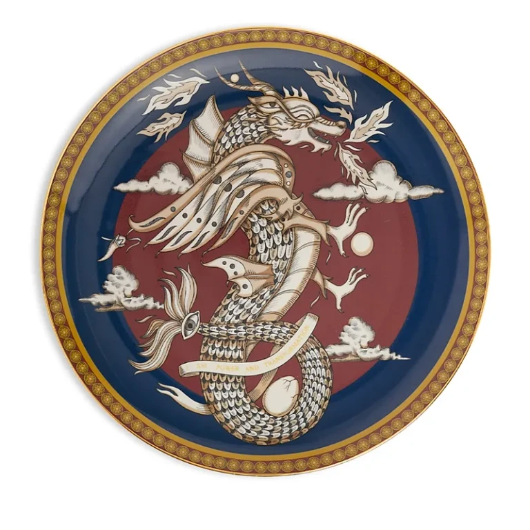 La DoubleJ Dragon Midnight Decorative Plate