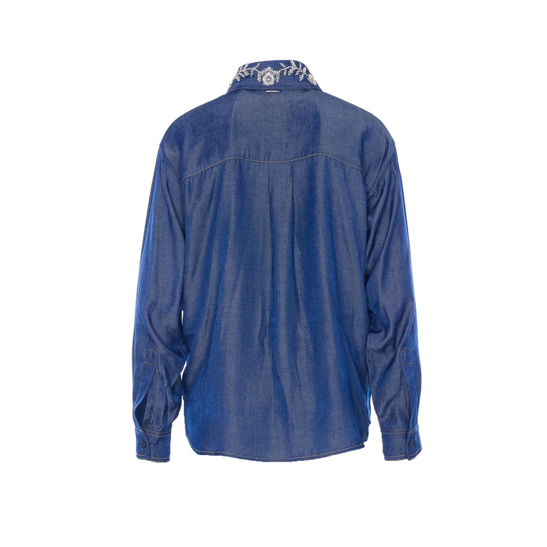 Liu Jo Shirts Blue Polyester - Women