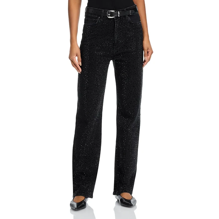 Paige Stevie Ankle Jeans in Interstellar Embellished