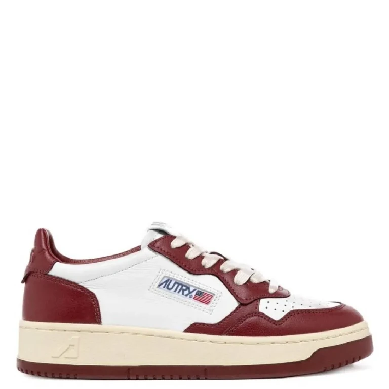 Autry Bicolor Medalist Leather Low Sneakers