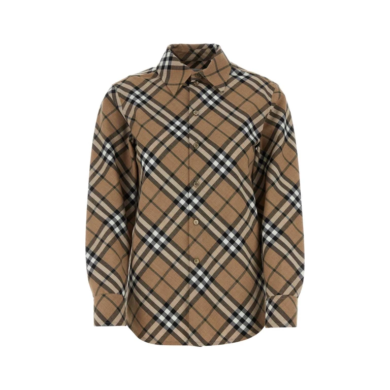 Burberry Embroidered Polyester Blend Shirt