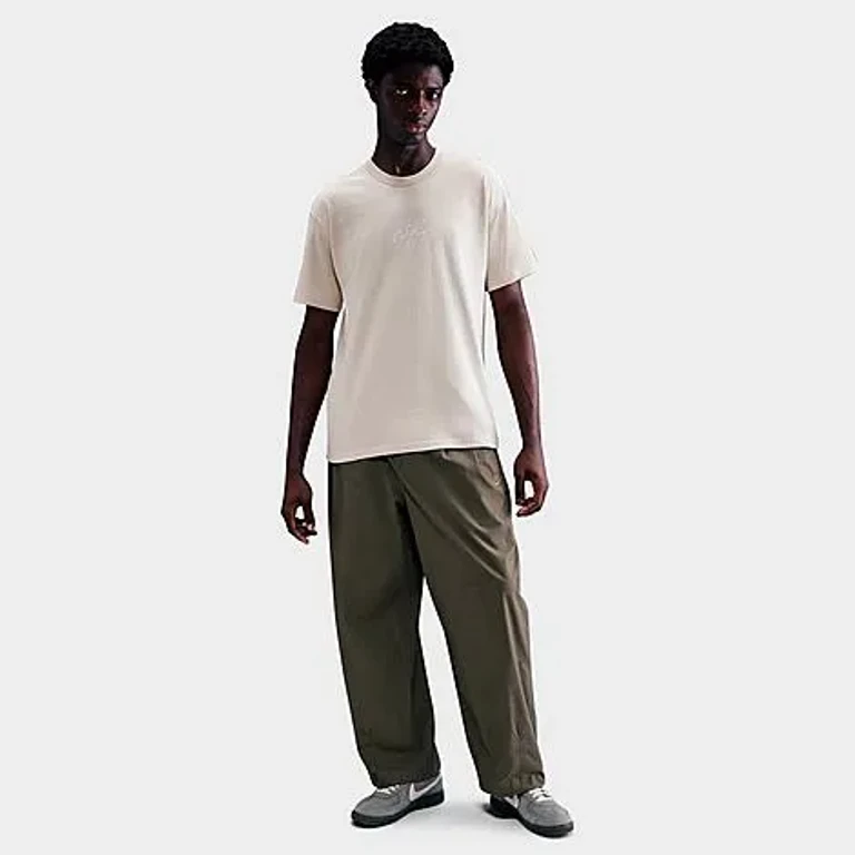Nike Men's Sportswear Premium Essentials Script T-Shirt in Light Bone Size: XS