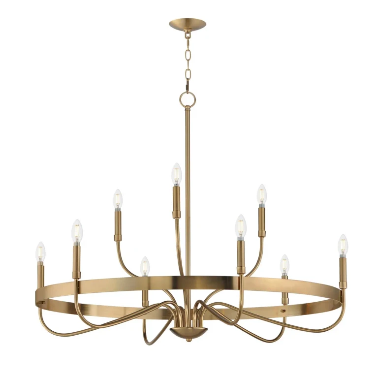 Heritage Nine Light Chandelier from the Frankie Collection