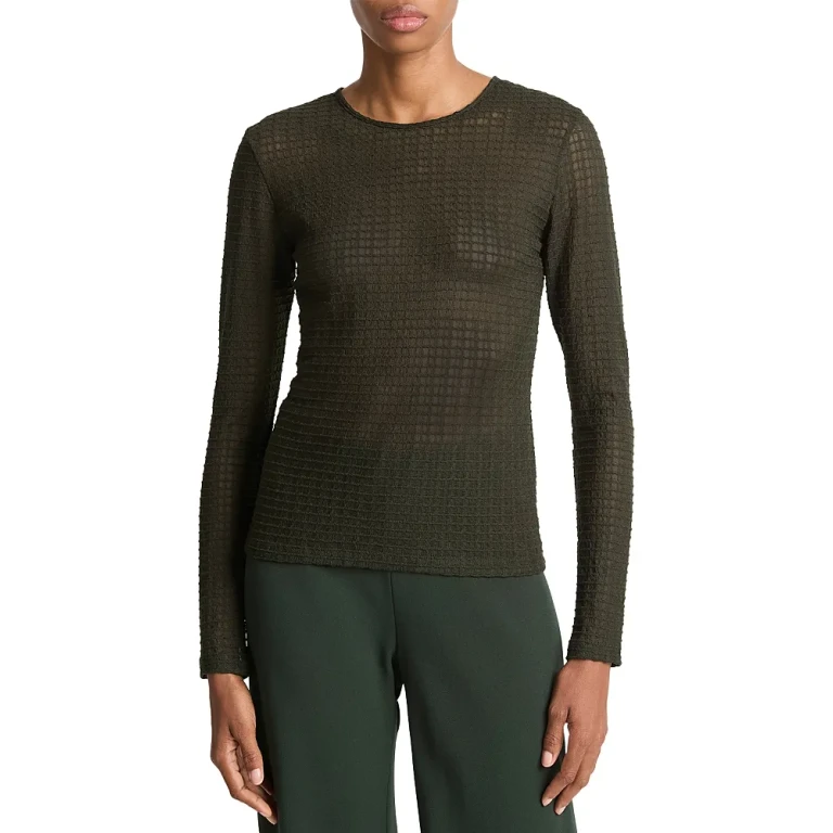 Vince Long Sleeve Crewneck Top