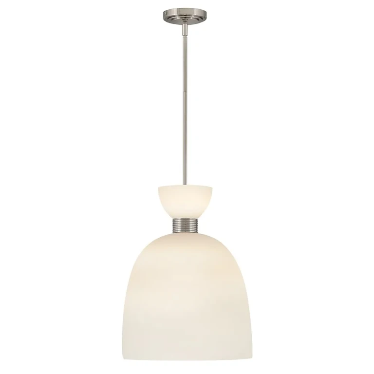Polished Nickel LED Pendant from the Tallulah Collection