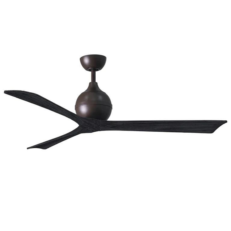 Irene 6-Speed DC 60" Ceiling Fan in Textured Bronze with Matte Black blades