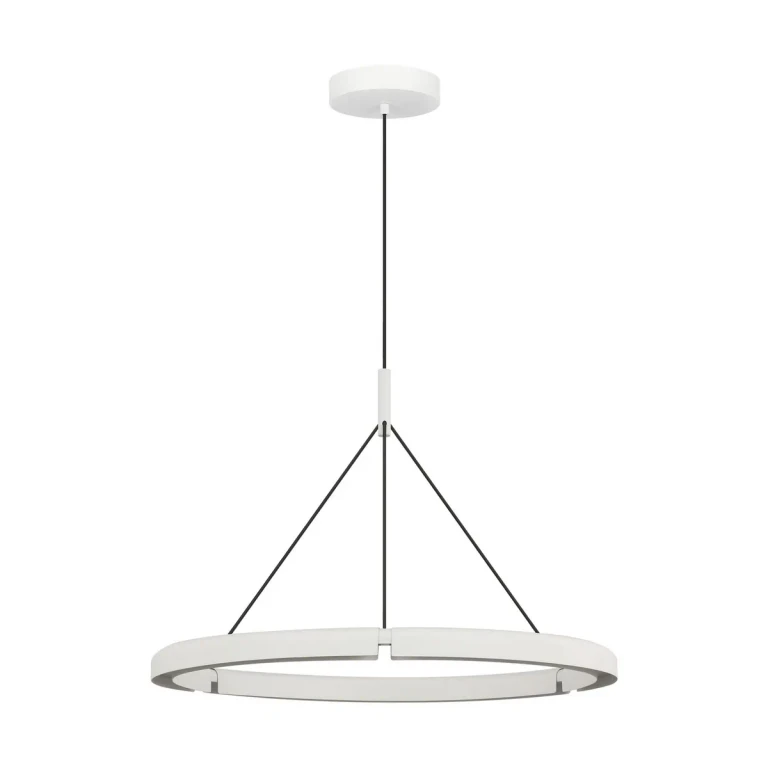 Matte White LED Chandelier from the Cloak Collection