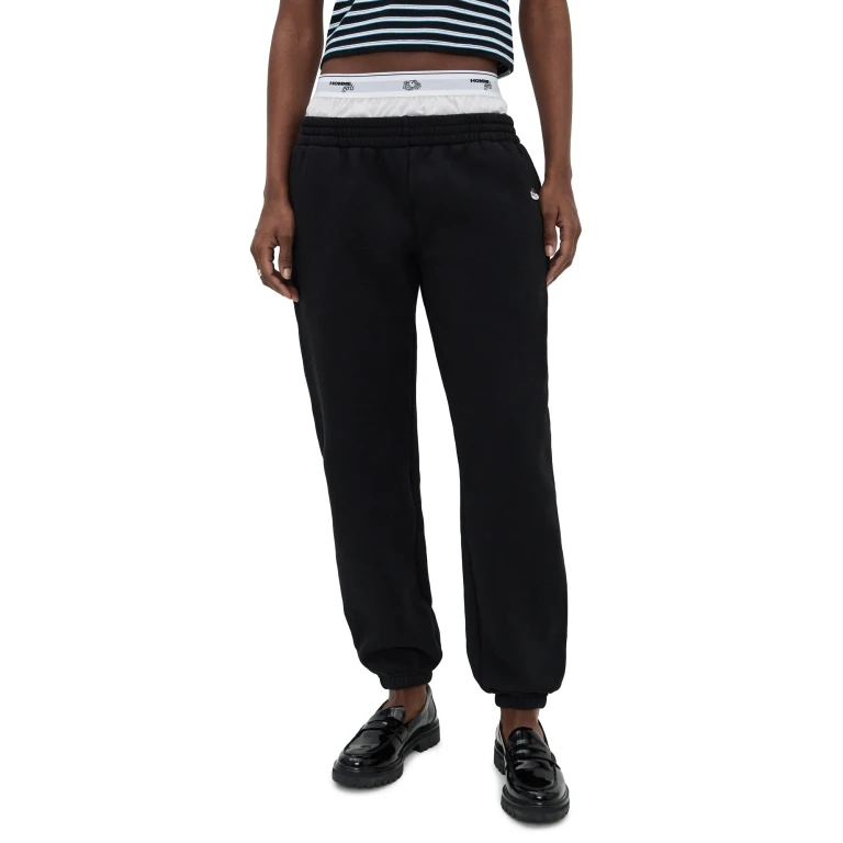 HOMMEGIRLS Homme Girls x Fruit of the Loom Boxer Sweatpants Black XS