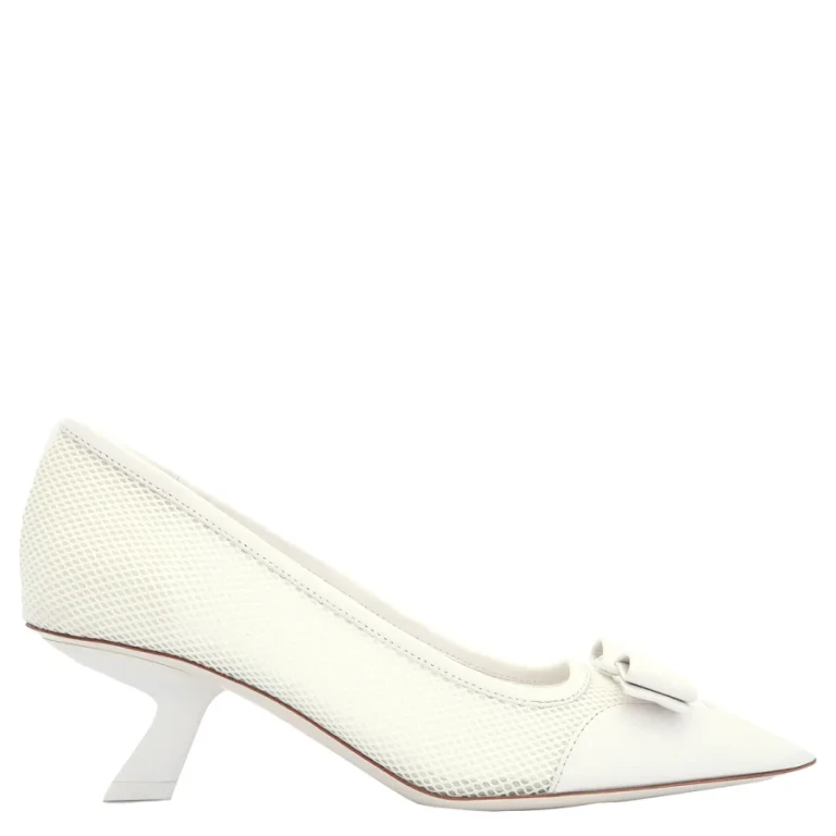 Ferragamo Anz Vara Bow Mesh Pumps