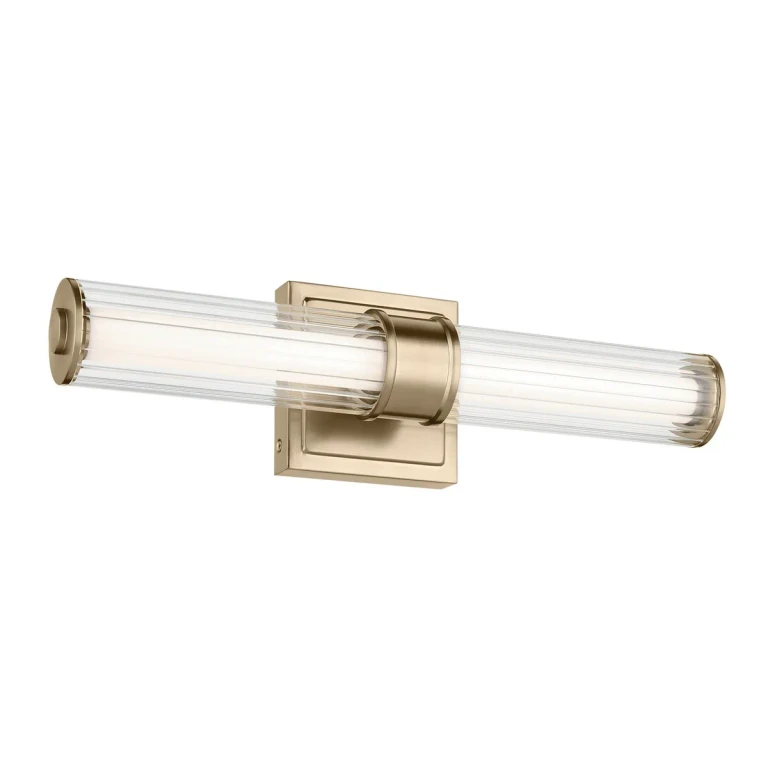 Champagne Bronze LED Bathroom Vanity Light from the Laurene Collection