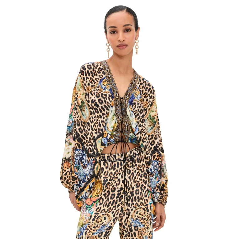 Camilla Blouson Sleeve Blouse Sevillian Style XS/S