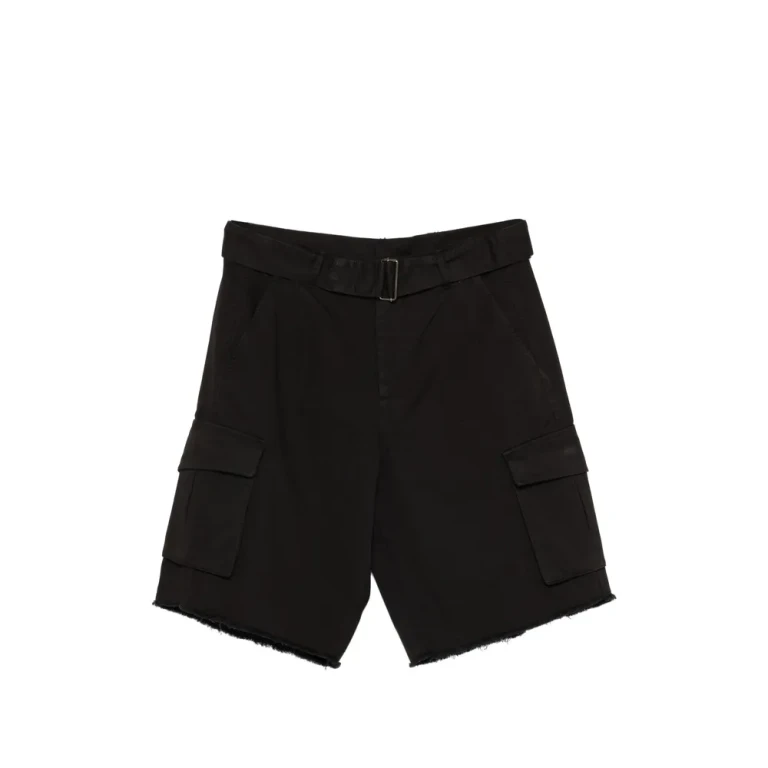 LANEUS Belted button Cargo Shorts Male 50