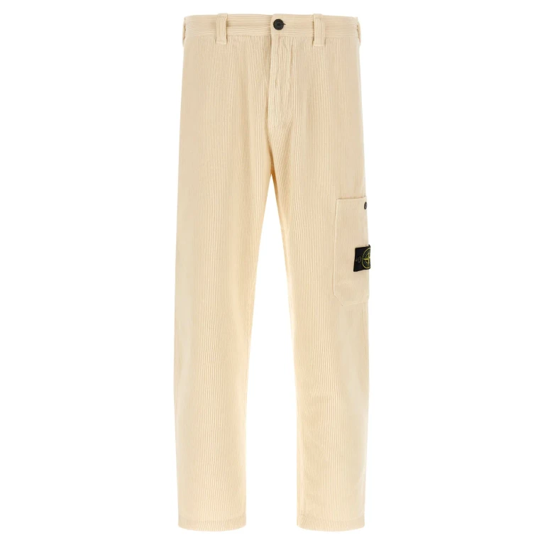 Stone Island Pantalons Décontractés - Blanc