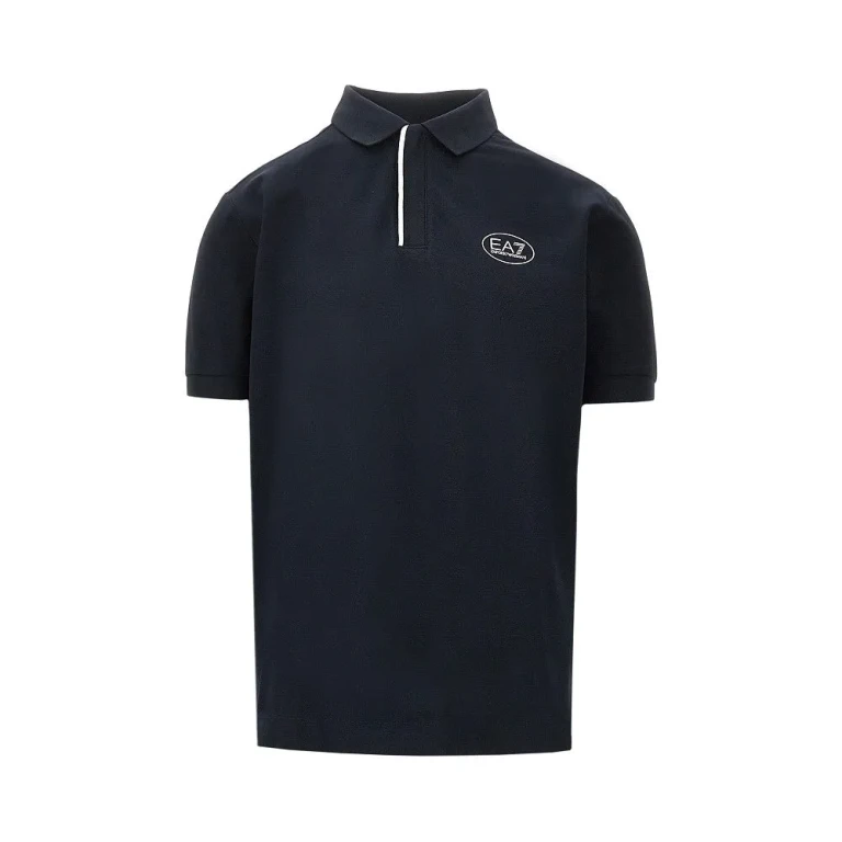EA7 Stretch piquet polo shirt Man M