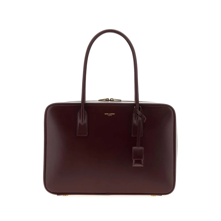 Saint Laurent Grape Leather Sac De Jour Handbag Hot Wine Borse A Mano - Women