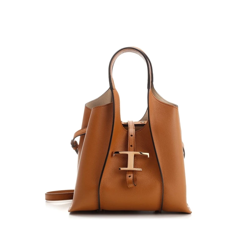 Tods Timeless Logo Plaque Tote Bag