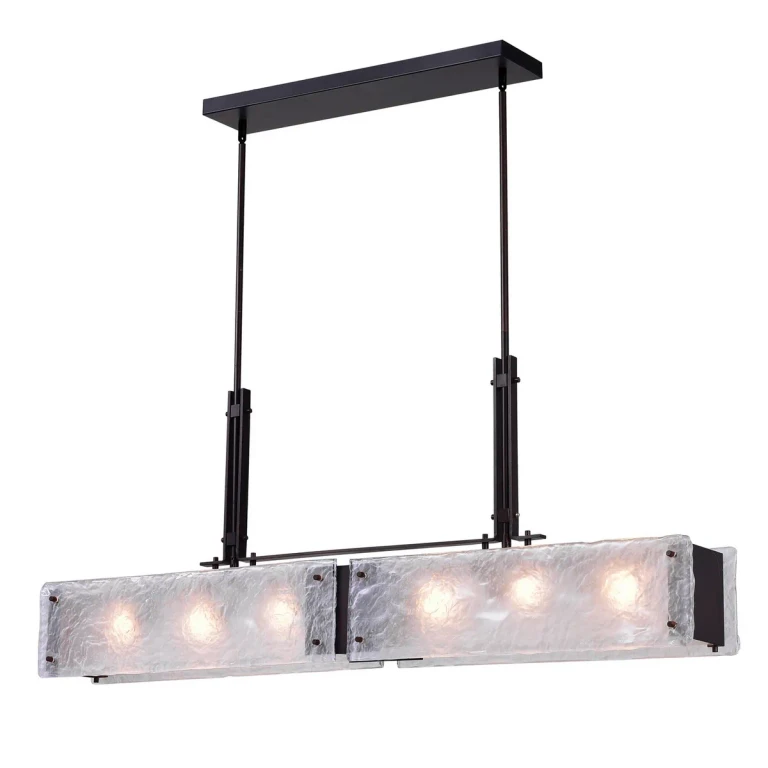 Assunta 6 Light Chandelier with Black Finish