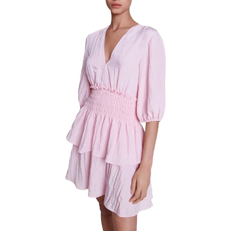 Maje Rapapam Crinkled Dress