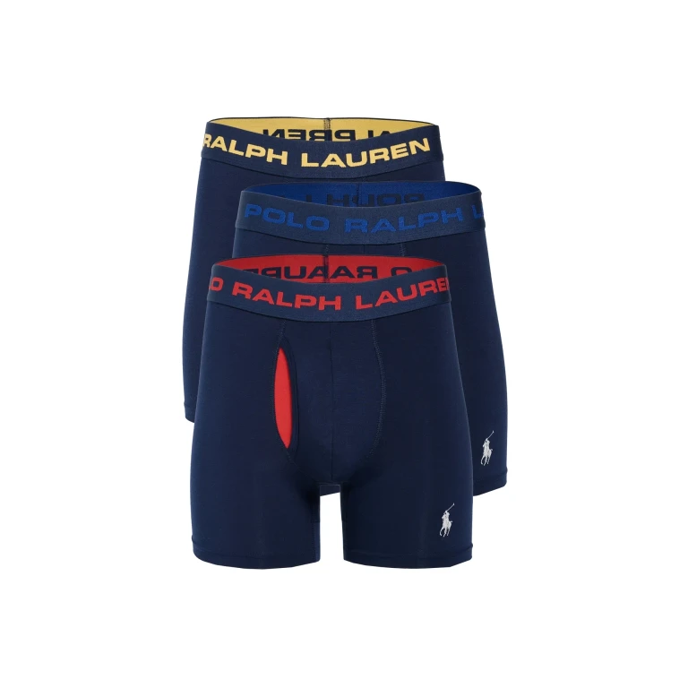 Polo Ralph Lauren Underwear Perfect Pouch Modal Boxer Briefs 3 Pack Cruise Navy S