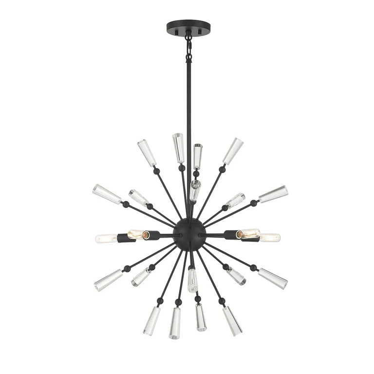 Trade Winds Elaine 5-Light Pendant in Matte Black
