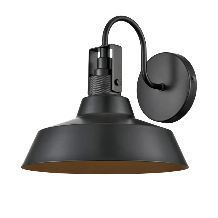 Powder Coated Black One Light Outdoor Wall Sconce from the Axell Collection
