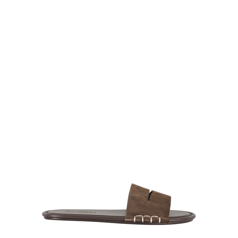 JW Anderson Loafer Slide W Brown Calzature - Women