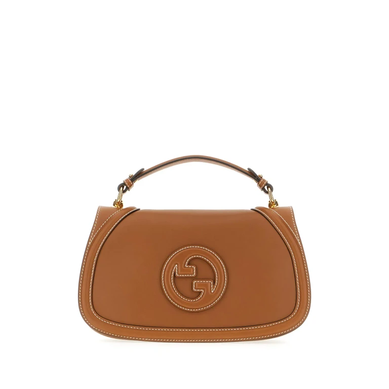 Gucci Camel Leather Medium Blondie Handbag