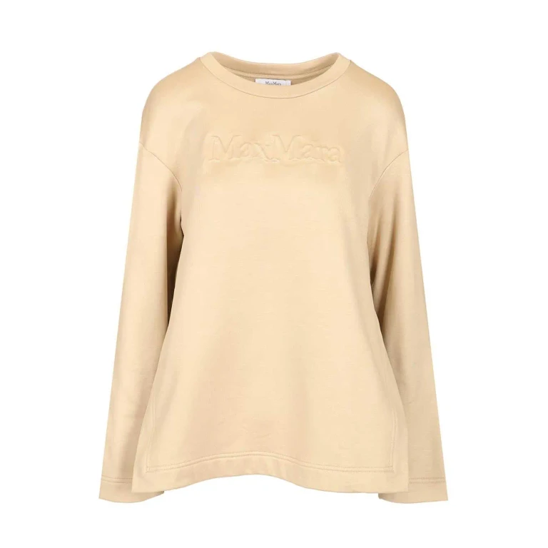 Max Mara Berma Crewneck Embossed Logo Sweatshirt