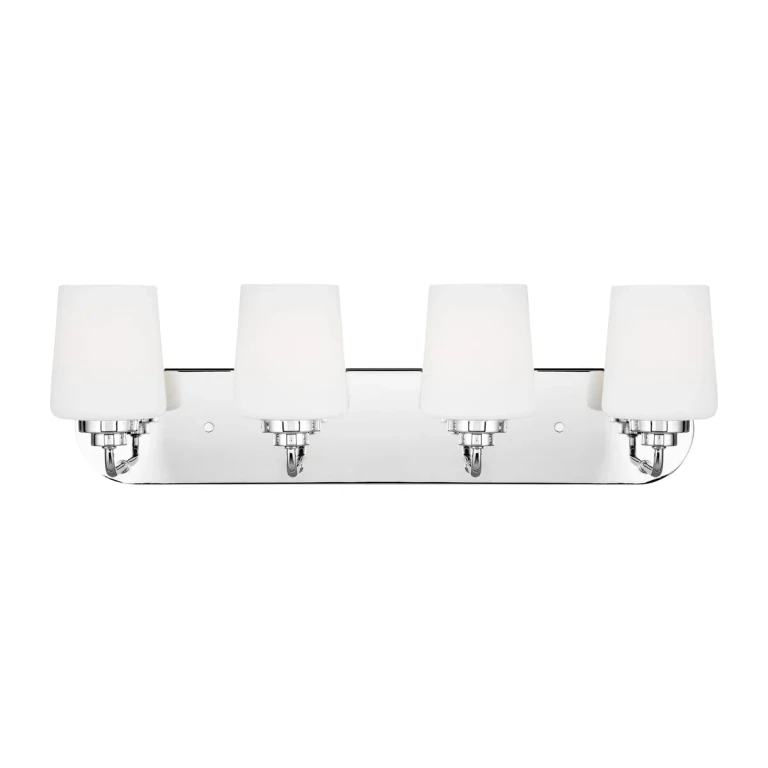 Windom 4-Light Bathroom Vanity Light in Chrome
