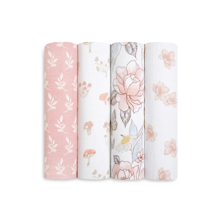 Aden and Anais Muslin Swaddles, 4 Pack
