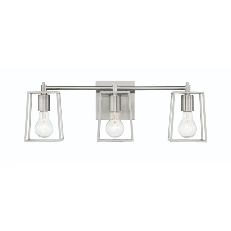 Dunn 3-Light Bathroom Vanity Light in Brushed Polished Nickel