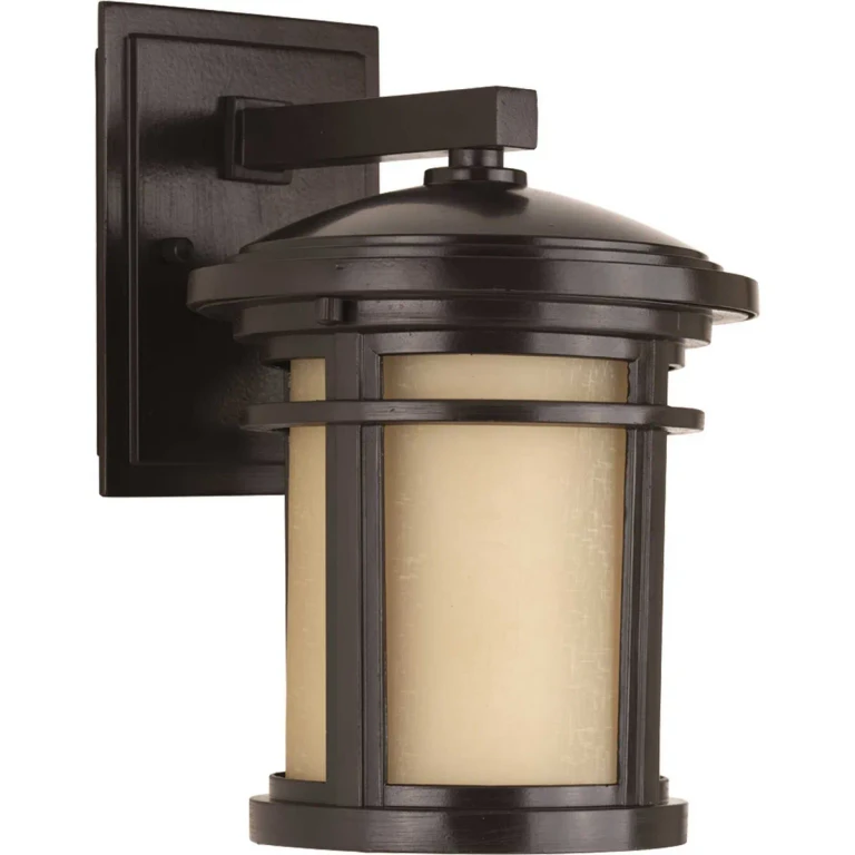Antique Bronze One Light Wall Lantern from the Wish Collection