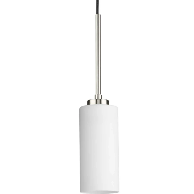 Brushed Nickel One Light Pendant from the Cofield Collection