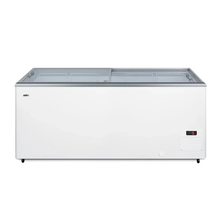 Summit Commercial 17 Cu. Ft. Chest Freezer - White with Glass Lid