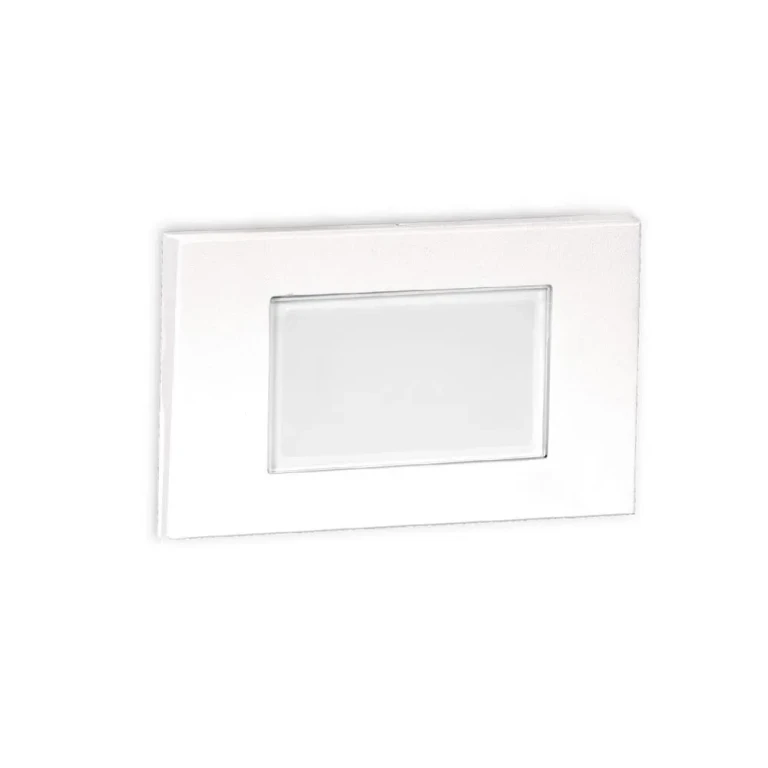 WAC Lighting 1-Light LED Low Voltage Diffused Step and Wall Light in White - 4071-AMWT
