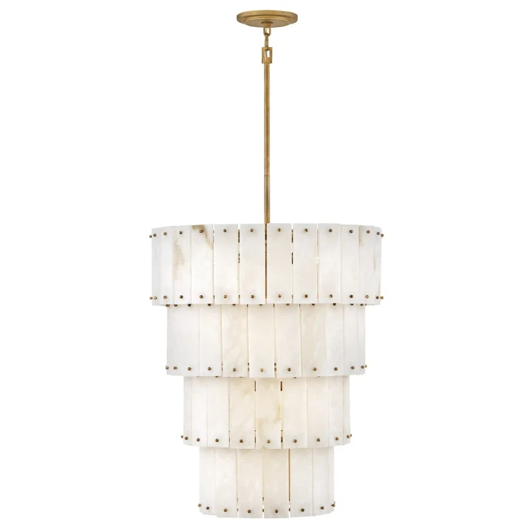 Burnished Gold LED Chandelier from the Simone Collection