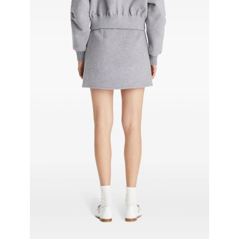 Tory Burch Skirts Grey Wool - Women