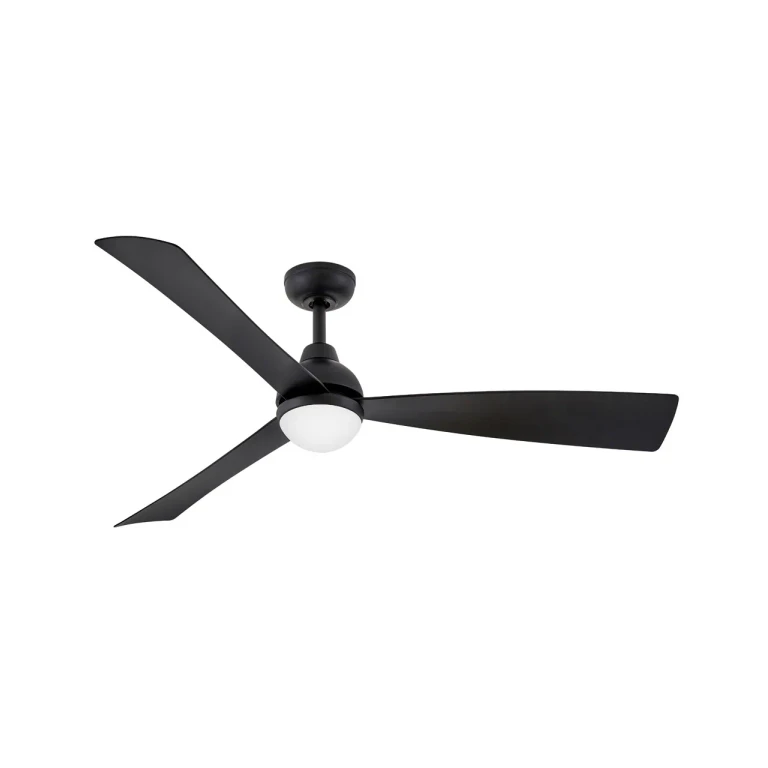Matte Black 56" Ceiling Fan from the Una Collection