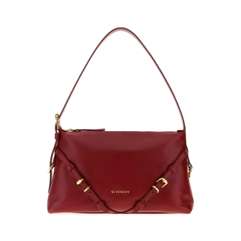 Givenchy Red Leather Mini Voyou Shoulder Bag (GI324734BM)