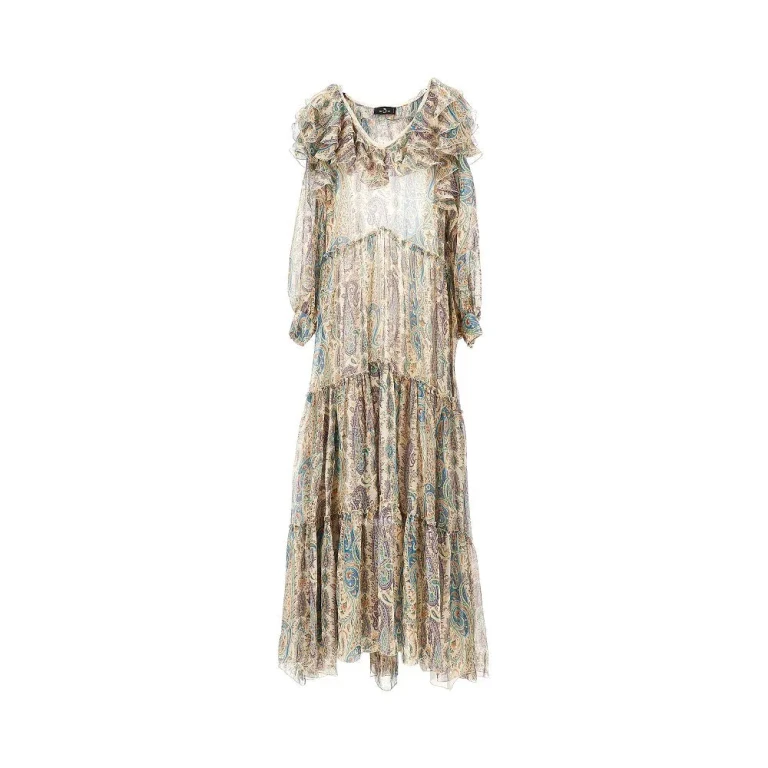 ETRO Paisley silk maxi dress Woman 40