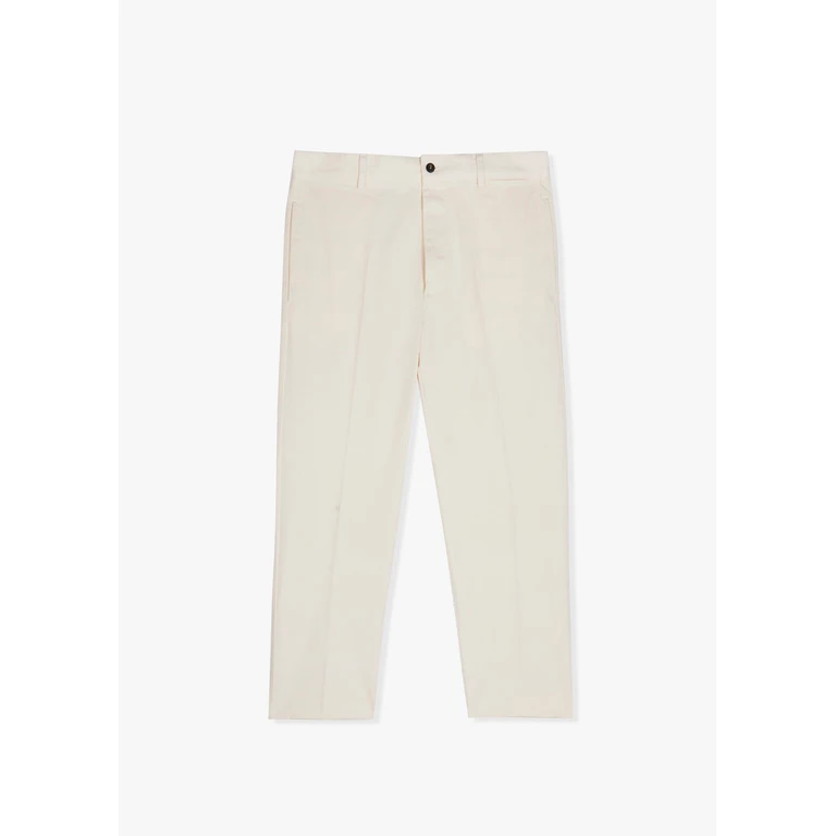 Doppiaa Aaugusto Straight-Leg Cotton Trousers Beige - Unisex