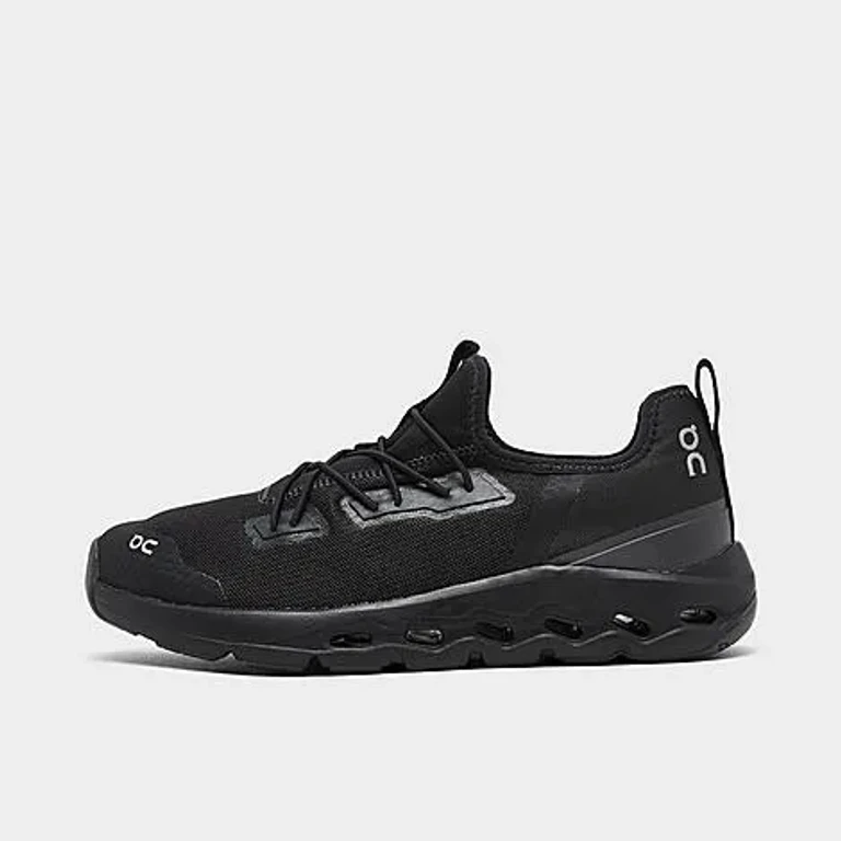 On Little Kids Cloudleap Stretch Lace Casual Shoes in Black Size: 1.0